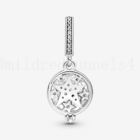 Pandora Magnified Star Double Dangle Charm - Picture 5 of 5